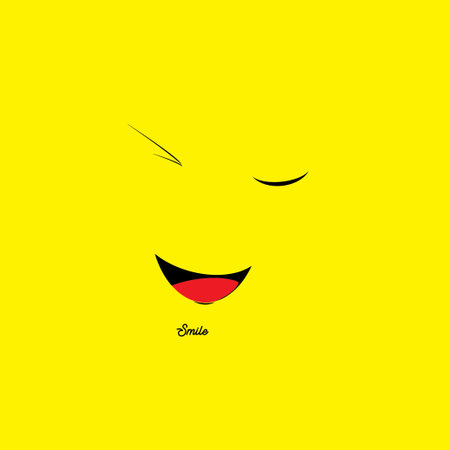 Smile icon Vector Template Design - Vectorのイラスト素材