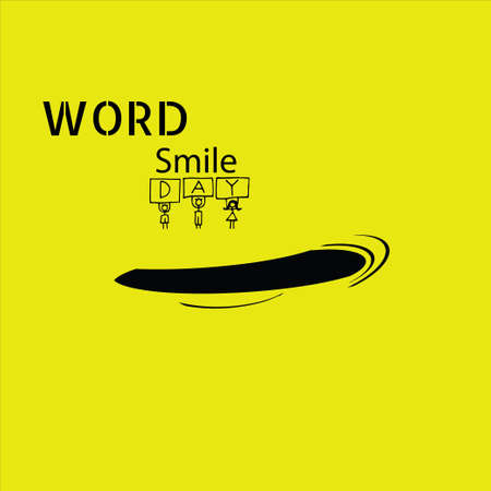 Smile icon Vector Template Designのイラスト素材