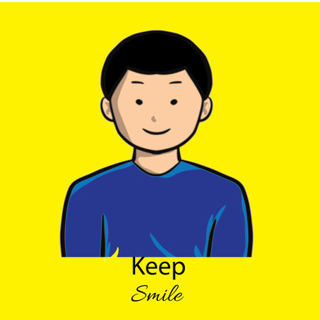 Smile icon  Vector Template Designのイラスト素材