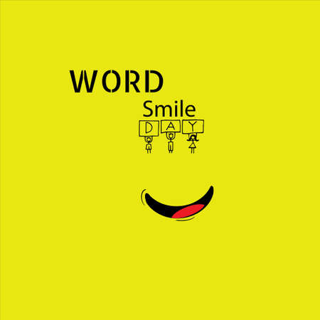 Smile icon Vector Template Designのイラスト素材