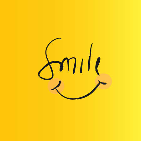 Smile icon Logo Vector Template Designのイラスト素材