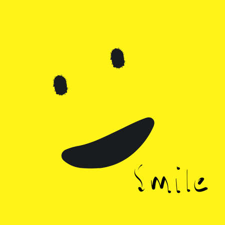 Smile icon Logo Vector Template Designのイラスト素材