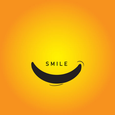 Smile icon Logo Vector Template Designのイラスト素材