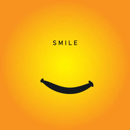 Smile icon Logo Vector Template Designのイラスト素材