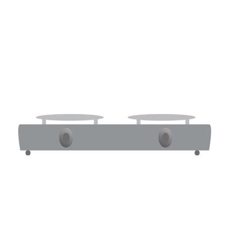 Gas Stove on isolated background kitchen home applianceのイラスト素材