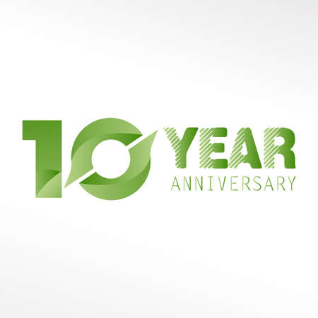 20 Year Anniversary Logo Vector Template Design Illustration White Colorのイラスト素材