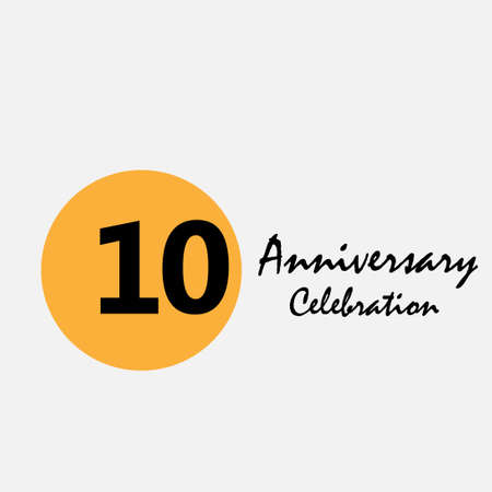 150 Set Year Anniversary Celebration Yellow Color Vector Template Design Illustrationのイラスト素材