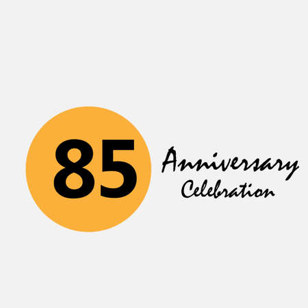 150 Set Year Anniversary Celebration Yellow Color Vector Template Design Illustrationのイラスト素材
