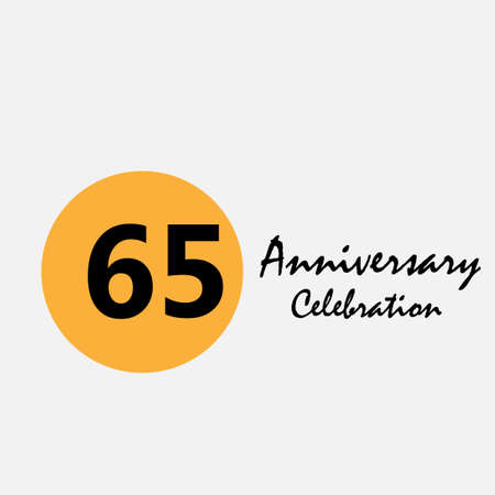 40 Set Year Anniversary Celebration Yellow Color Vector Template Design Illustrationのイラスト素材