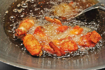 Deep fried chickenの写真素材