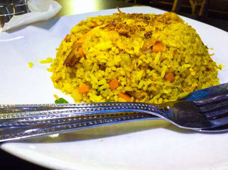 Fried rice with prawn