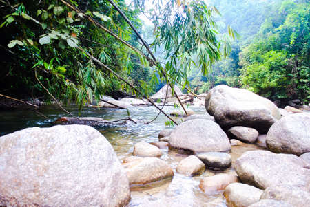Sungai chilling waterfall kuala kubu bharuの素材