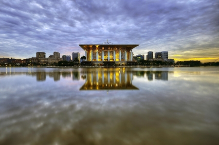 The Tuanku Mizan Zainal Abidin Mosque, Putrajaya, Malaysiaのeditorial素材