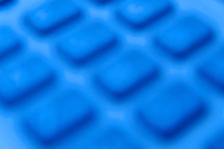 Closeup view of landline telephone button.