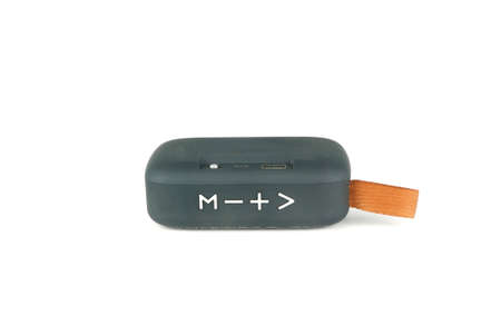 Wireless speaker isolated on white background.