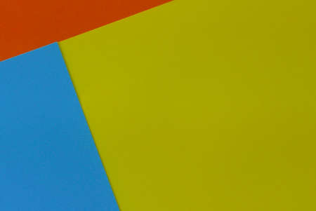 Top view of colorful background of red,blue and yellow.