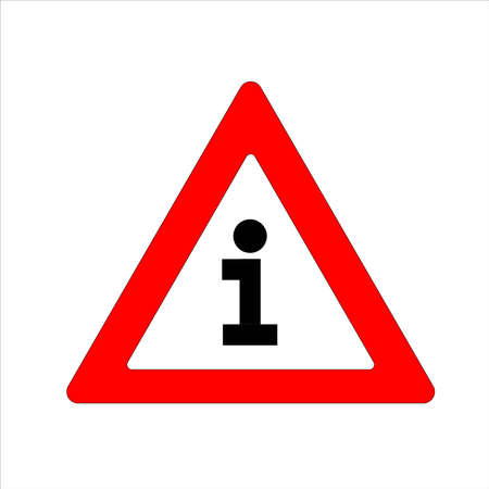 Vector of an information sign.