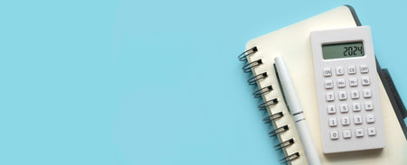 Concept of new year finance, inflation, recession, tax, budget and cost of living. Financial...