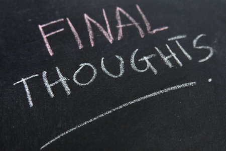 Concluding Reflections: Embracing Final Thoughts for Clarity and Insightの写真素材