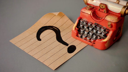 Question and answer concept. Question mark symbol on a note.