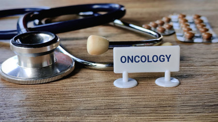 Healthcare and medical concept. Sign written with 'Oncology'