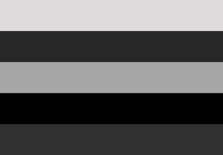 Monochrome Horizontal Stripes Background with Varying Shades of Grey and Blackの写真素材