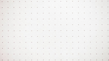 Dots Grid Pattern on White Paper Textureの写真素材