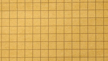 Vintage Brown Graph Grid Paper Macro Texture Seamless Background Full Frame for Education Designの写真素材