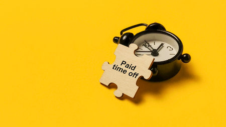 Paid Time Off (PTO) Employee Benefit and Work-Life Balance Conceptの写真素材