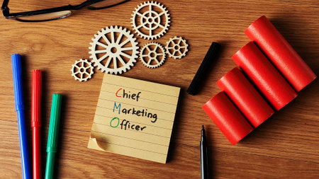 Chief Marketing Officer (CMO) Concept: Brand Strategy, Advertising, Digital Campaigns, Business Growth, and Executive Leadershipの写真素材
