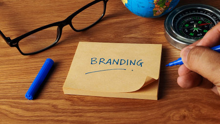 Branding Strategy Concept: Developing Global Identity, Corporate Direction, Marketing, and Visual Communicationの写真素材