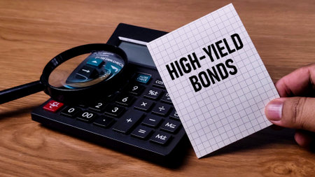 High-Yield Bonds Investment Strategy and Financial Risk Analysis with Calculatorの写真素材