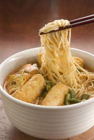 Hot Curry Noodleの写真素材