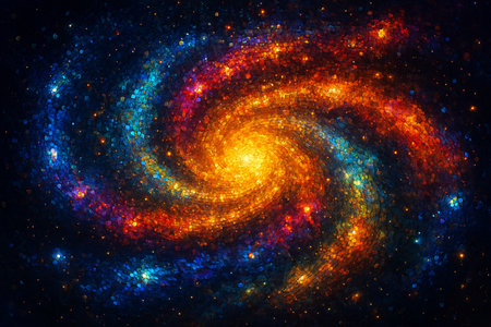 Abstract fractal. Fractal art background for creative design. Decoration for wallpaper, desktop, poster, cover booklet. Print for clothes, t-shirt. Creative illustration for designの素材