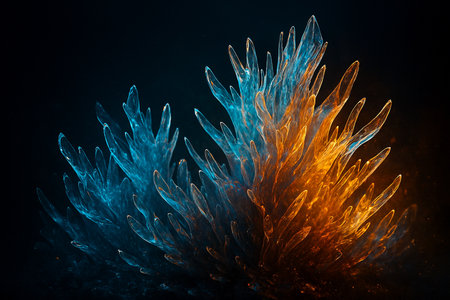 abstract fractal background a computer-generated 2D illustration, textureの素材