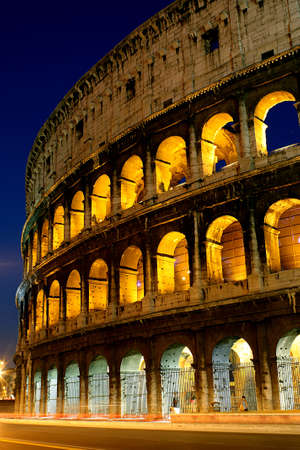 The colosseum in Rome Italyの写真素材