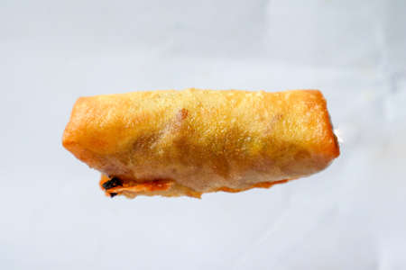 Lumpia or lunpia, is traditional spring roll skin snack from Semarang, Indonesia. Traditional Spring...