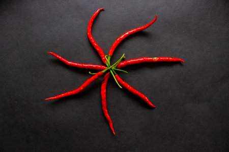 red hot Chili pepper isolated on a white background. Chili hot pepper clipping path
