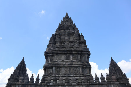 Prambanan Temple in Yogyakarta indonesia. the biggest hindu temple