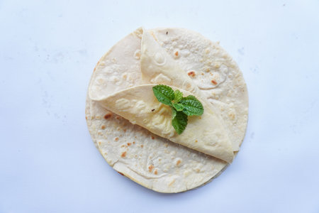 Flour Tortilla Wraps Homemade wheat tortillas, pita bread, tortilla, pita with ingredients for...