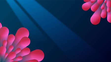 aquarium background with anemones above and below and lights like in the sea