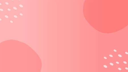 soft and delicate pink gradient background with some ornaments of dots and shapesのイラスト素材
