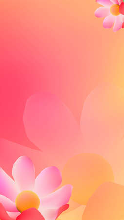 Congratulations background or special women's holidays and feminine or romantic nuances in the form of portraitsのイラスト素材