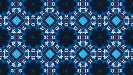 blue and repeating ice-like square background texture pattern on black and white backgroundの写真素材