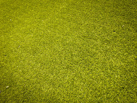 Artificial green grass texture background with copy space for work and design, Top viewの写真素材