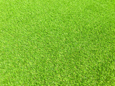 Artificial green grass texture background with copy space for work and design, Top viewの写真素材