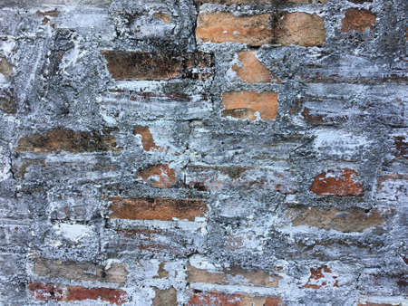 Old brick wall texture with copy space for background. Wallpaper for work and design.の写真素材