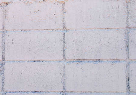 Minimal white brick wall texture with copy space for work and design. room interior concept.の写真素材