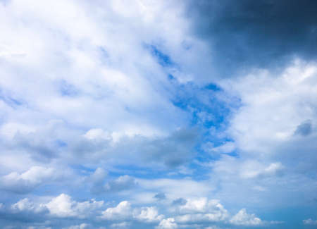 Beautiful natural sky with copy space background for designの写真素材