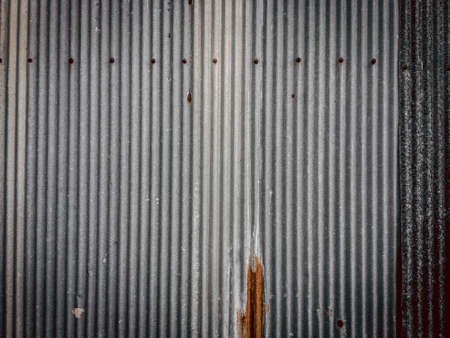 Old zinc sheet roof texture background for work and design